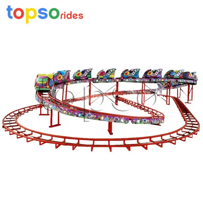 Theme Park Rides Electric Car Space Shuttle Rides Mini Roller Coaster  For Sale