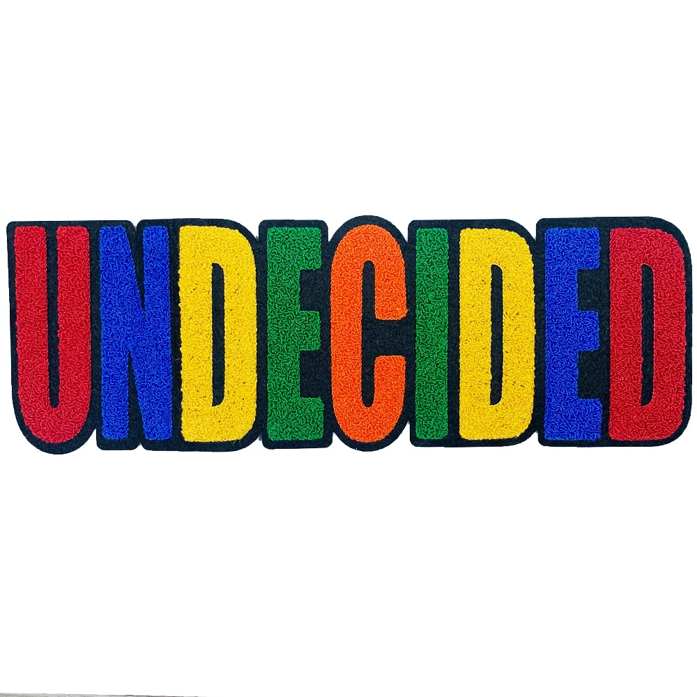 Высококачественные нашивки с буквами из синели, нашивки с вышивкой, нашивки для одежды