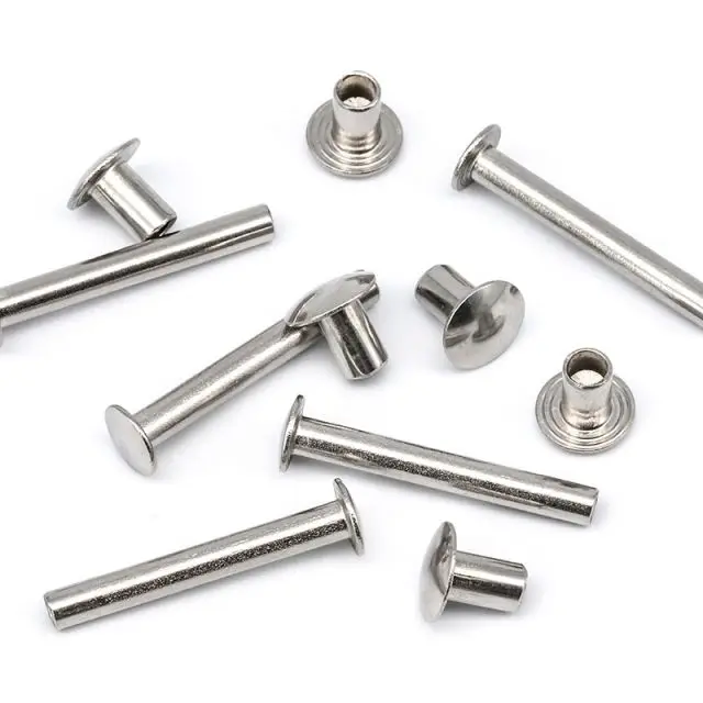 M2 M2.5 M3 Gb873 Steel Round Head Semi Tubular Hollow Rivets