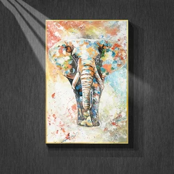 Hand-painted oil paintings of elephants and animals  cloth cover peinture canvas wall art banksy canvas