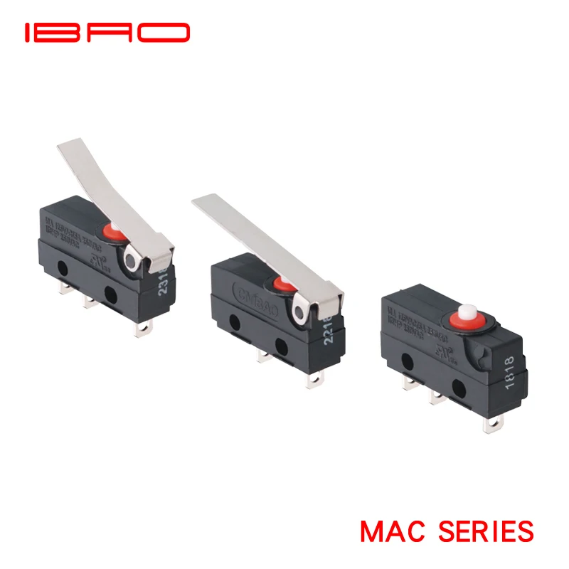 IBAO CNIBAO MAC waterproof Series Sealed Waterproof   micro switch offer vaiety levers