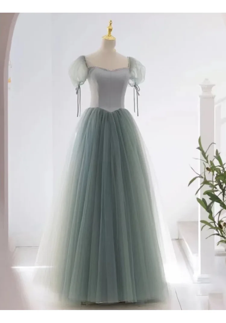 Wholesale Logo Premium Sense Texture Bridesmaid Dresses Green Princess Vocal Dresses