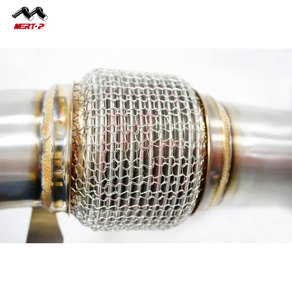 MERTOP RACE SS304 Catless BM * S63 N63 V8 F16 X5M X6M X5 X6 E70 E71 550I 650I 2011-2017 выхлопная