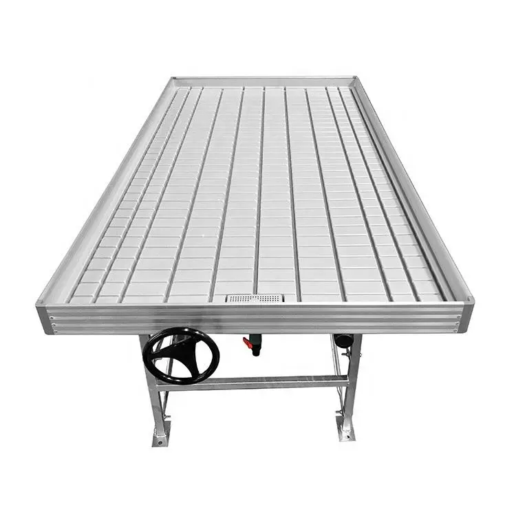 4x8 rolling flood table hydroponic flood table growing trays