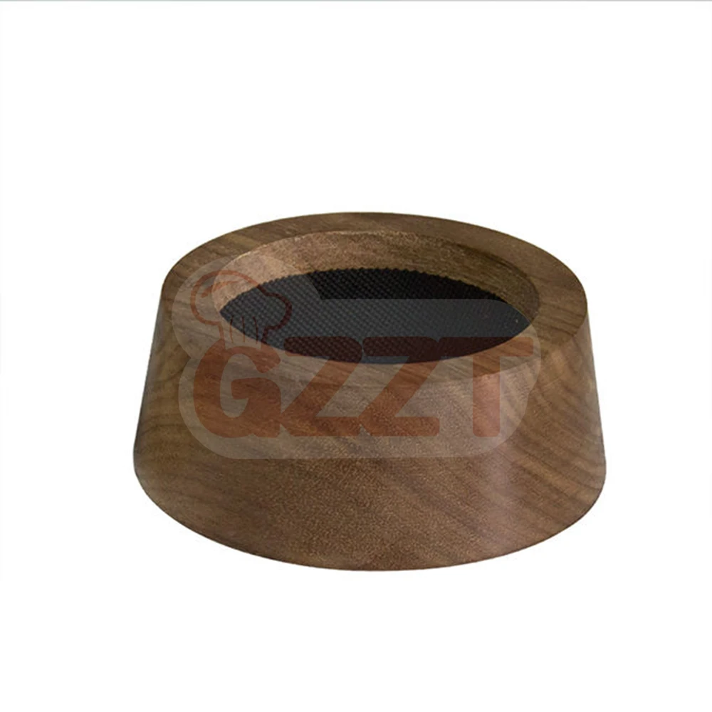 Walnut Wood Barista Tamper Tools 51Mm 53Mm 58Mm Espresso Stainless Steel Coffee Tamper With 60Mm Walnut Wooden Silicone Base