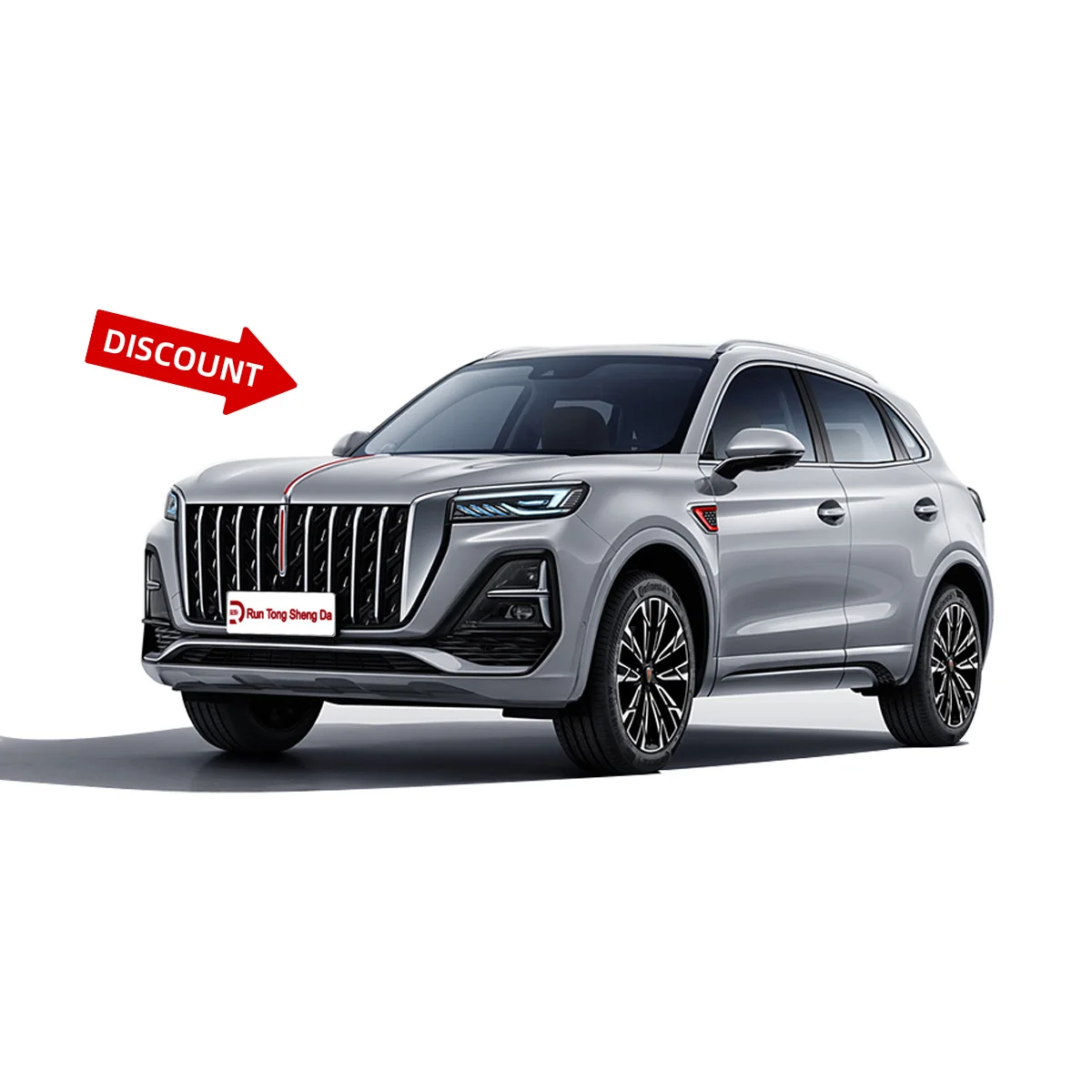 2025 Hongqi Hs5 Новый энергетический автомобиль RC электрический автоматическая коробка передач кожаные сиденья R18 шины панорамный люк на крыше 4x4 красный флаг