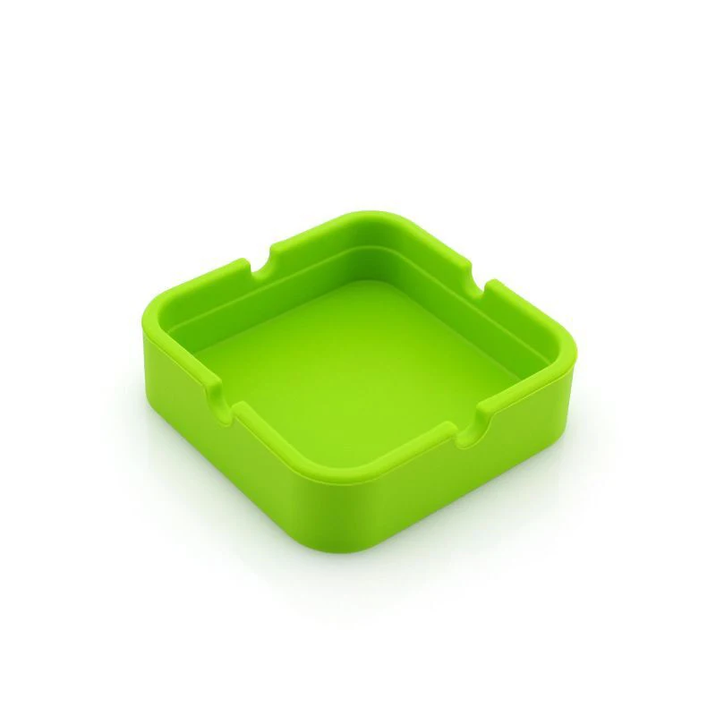 Wholesale Portable Silicone Square Ashtrays Cigarette Holder Silicone Ashtray