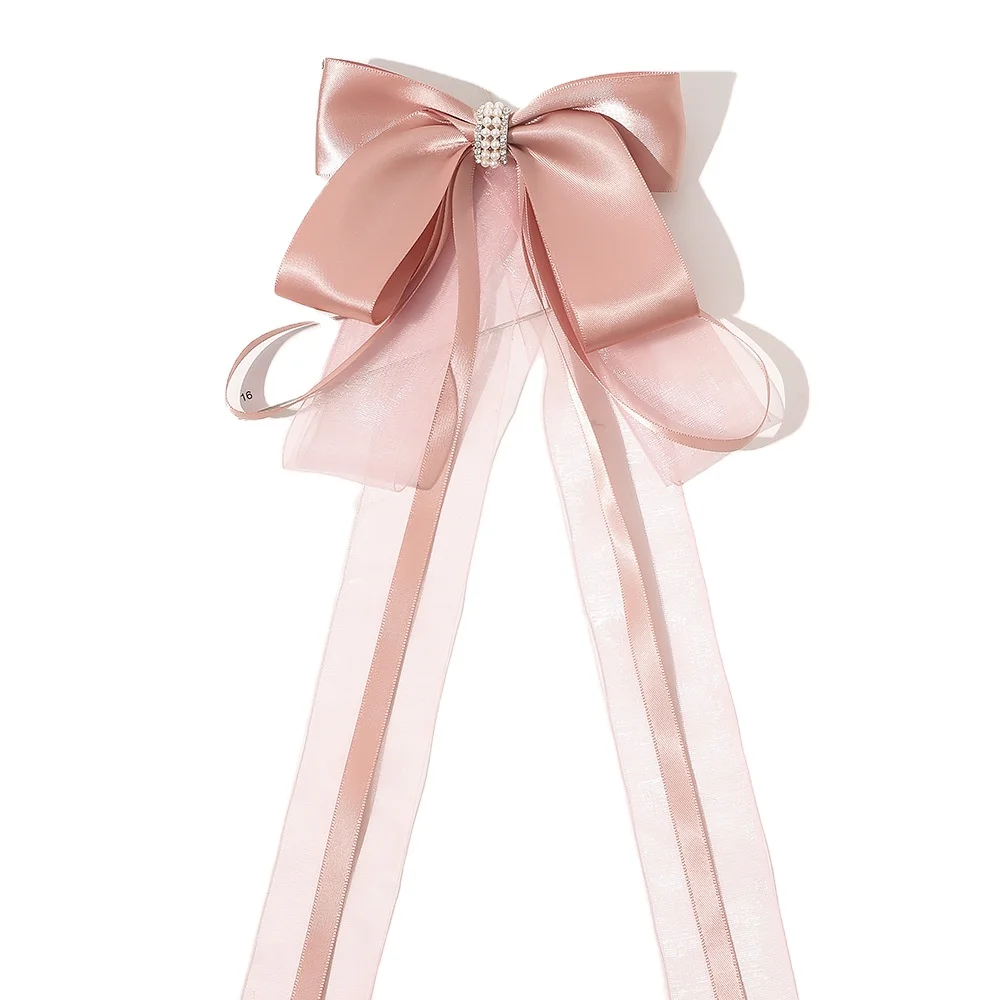 Заколки для волос, свадебные украшения, заколки для волос с кружевным бантом на заказ, Детские аксессуары для волос с бантом