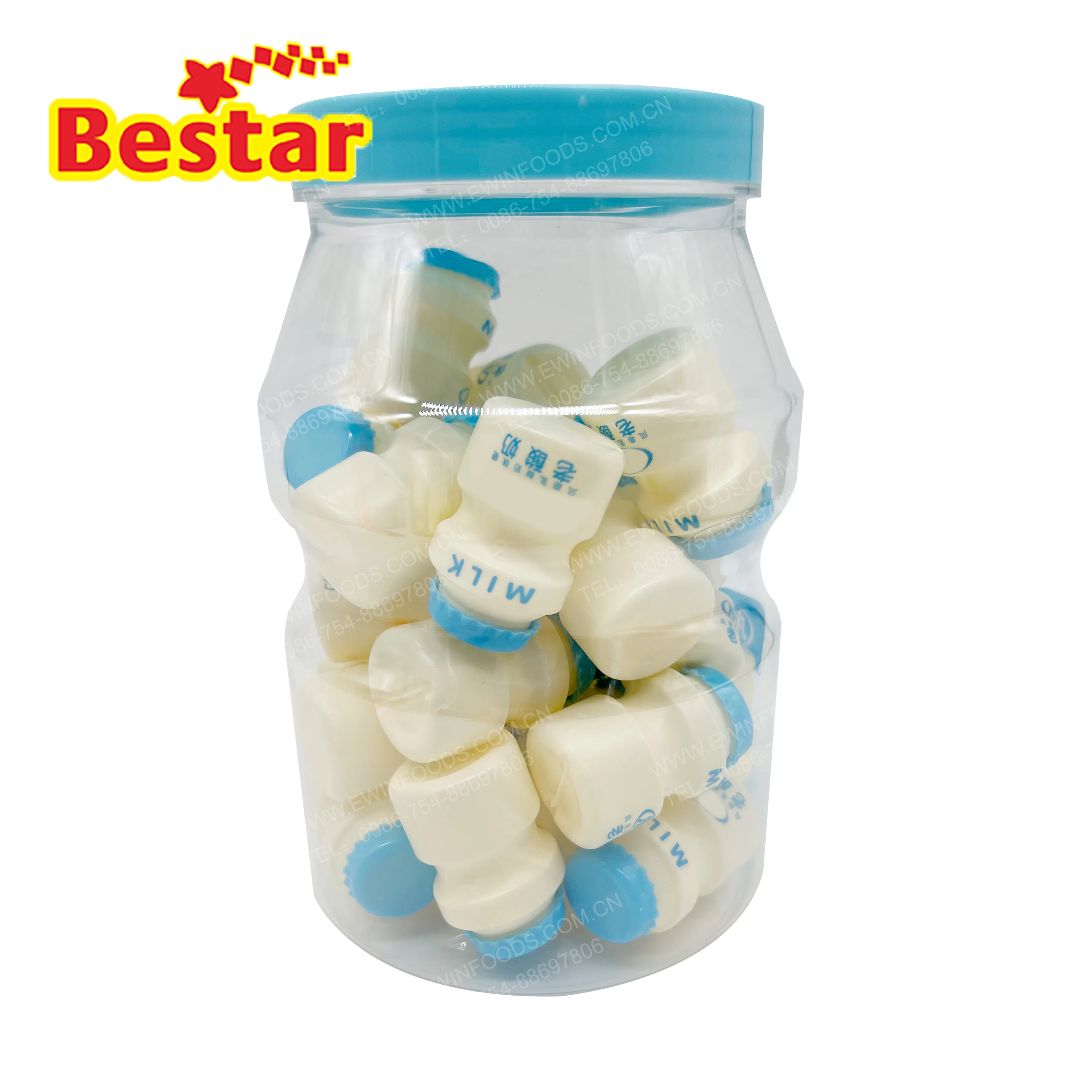 Old Yogurt Flavor Hard Candies Press Candy Milk Tablet Candy in Yogurt Bottle Exotic Snacks