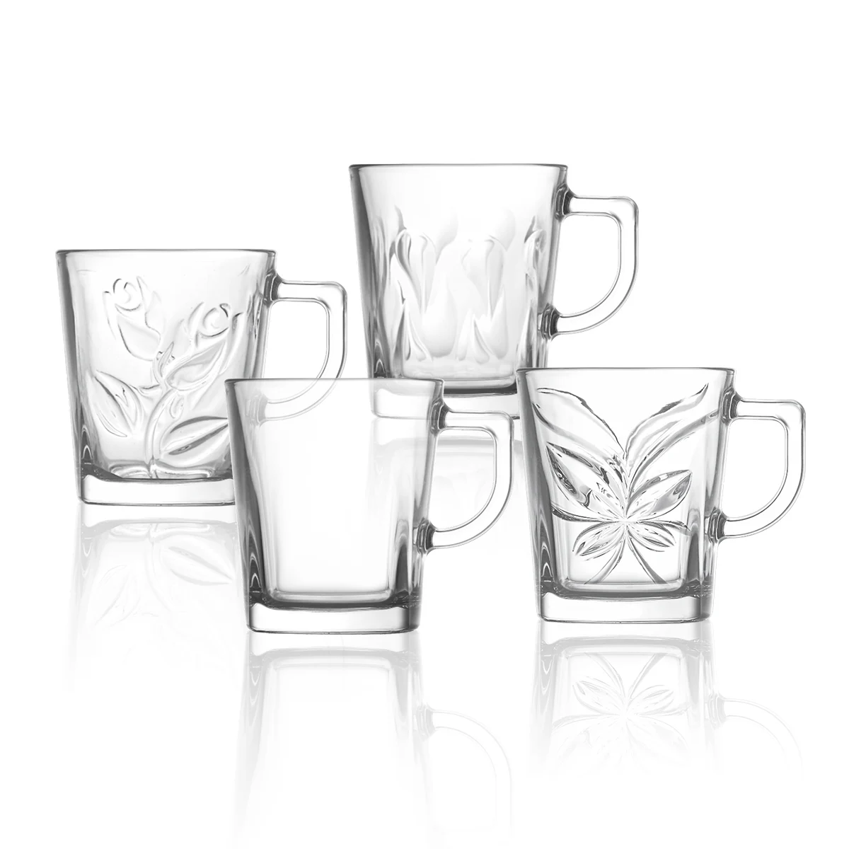 JINGHUANG  wholesale 300ml 500ml 750ml 1 liter Customize Unbreakable Lead-free Glass Beer Mugs with Handles