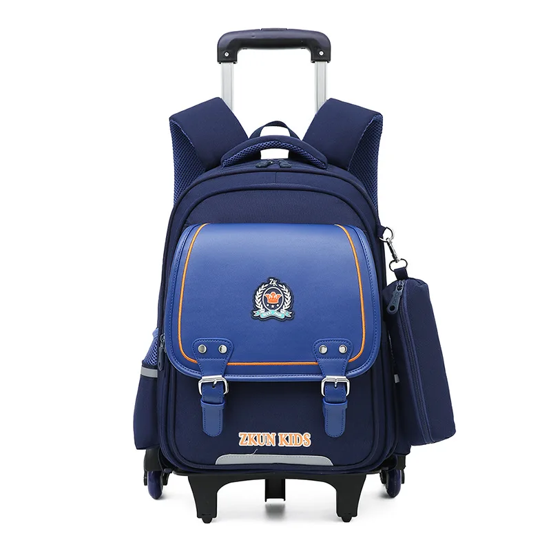 Hot Sale children school trolley bag wholesale Kids school bag with wheels