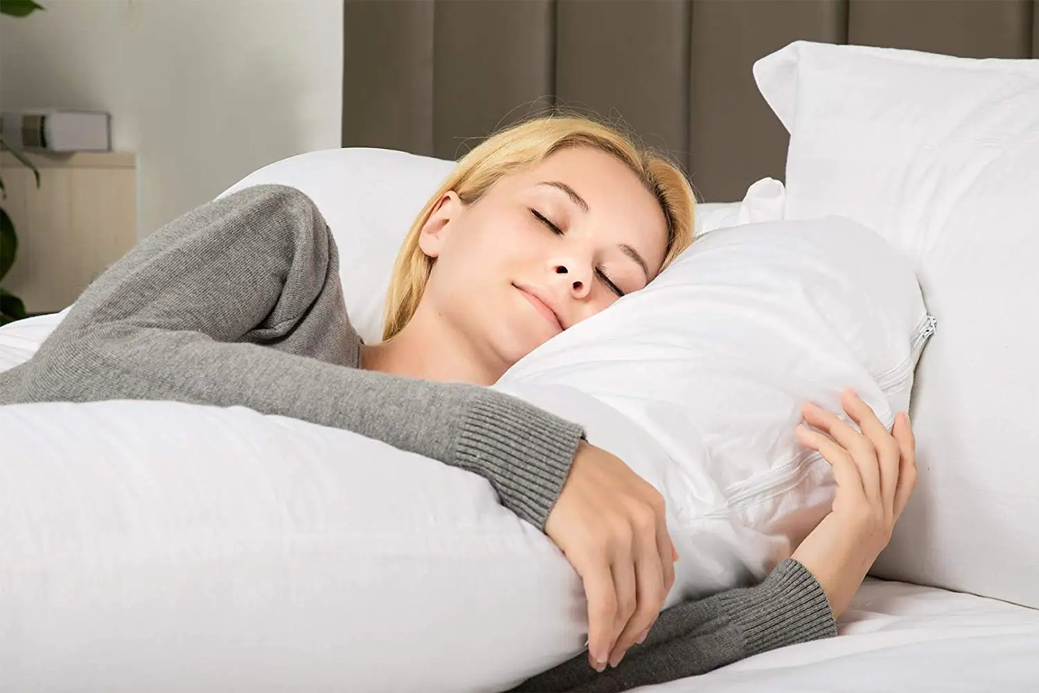 High Quality Pregnancy Support Bed Pillow With Removeable Cover Maternity Pillow