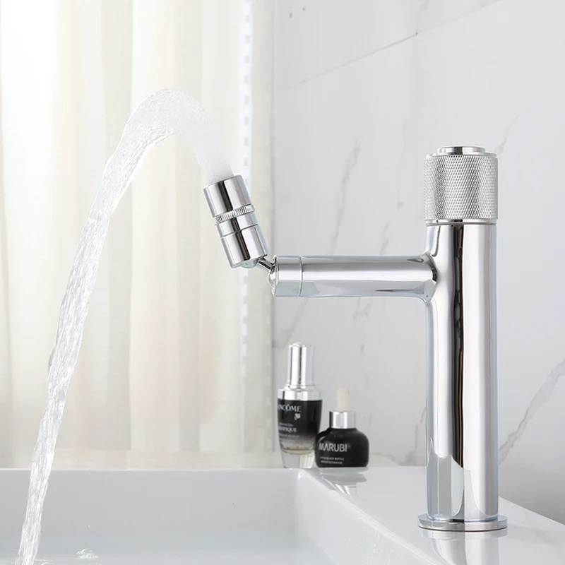 new arrival brass button switch water saving mixer basin faucet temperature and flow regulation 360  rotary water tap