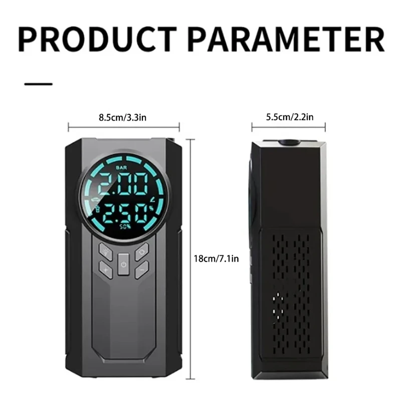 1000A Jump Starter Portable Car Battery Pack 12V Auto Battery Charger 8000mAh Lithium Battery Booster Jumper
