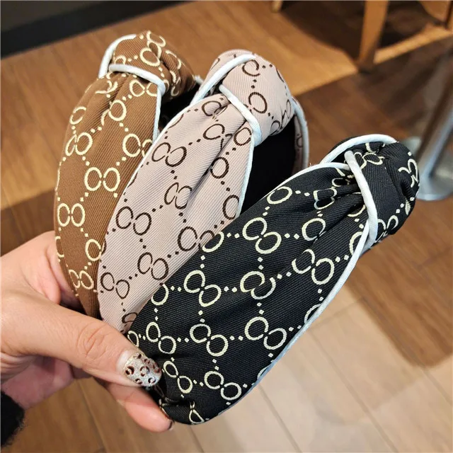 Factory Customization Wholesale Hairband Designer Hair Accessories Fabric Knotted Headband