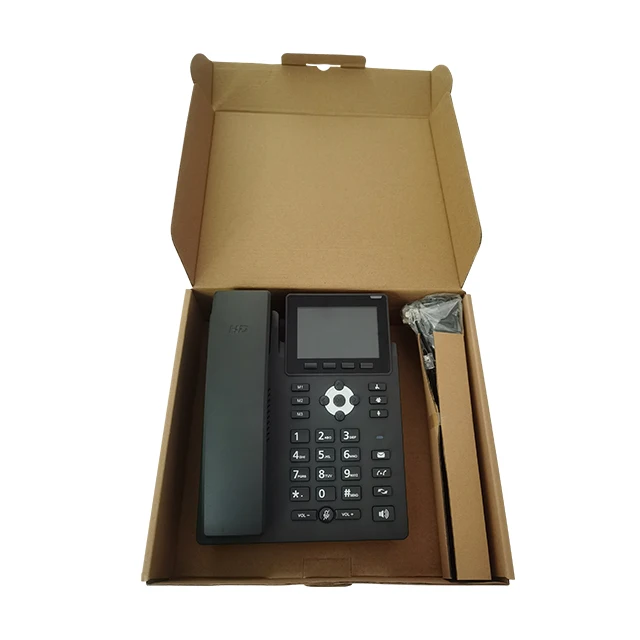 HD voice VOIP phone 6 sip lines support PSTN IP business desk desk phone
