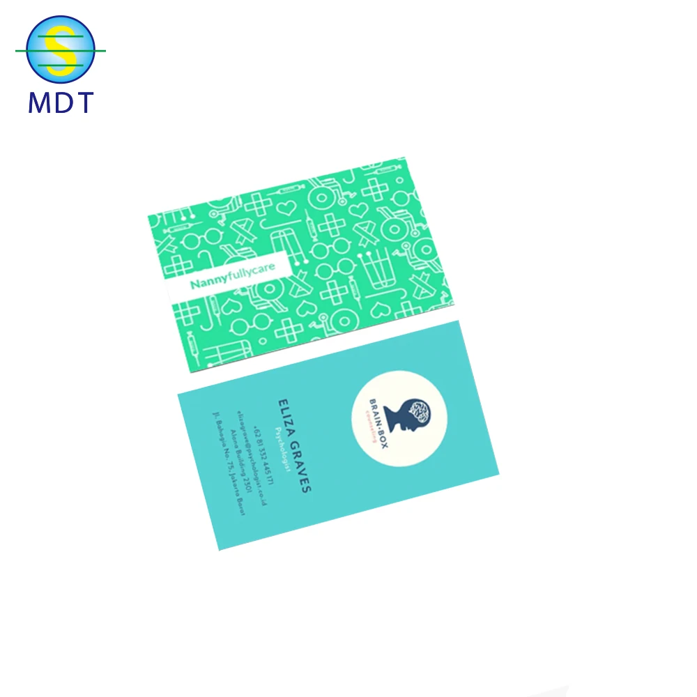 Индивидуальный дизайн визитной карточки с 4 цветная печать