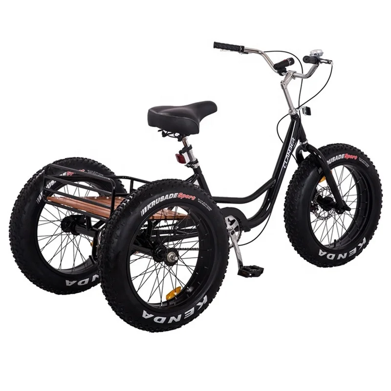 sand tricycle fat tire 3 whee cargo bike adult family cargo bike out door bike