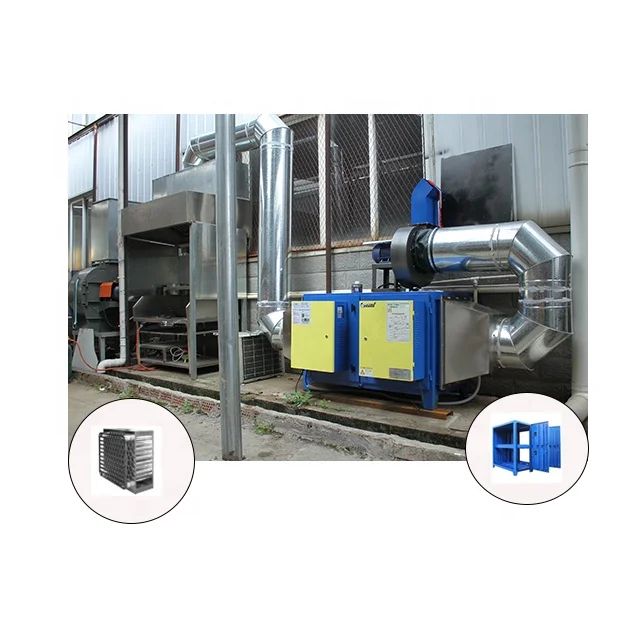 Kelv fume removal 98% fume removal rate industrial waste gas scrubber multi functional Electrostatic Precipitator ecology unit