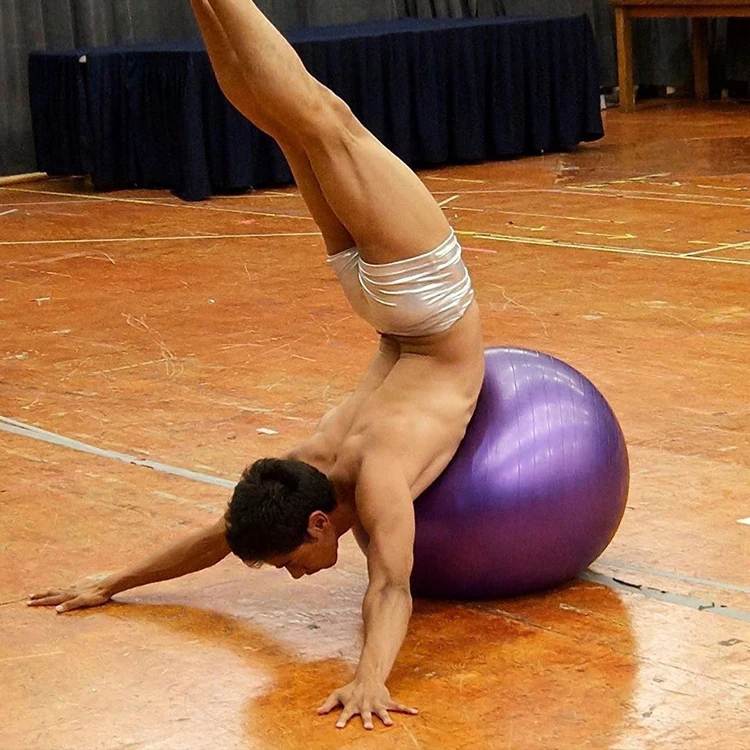 2020 новый модный тренировочный Красочный ПВХ упражнение Радуга индивидуальный надувной мяч для йоги