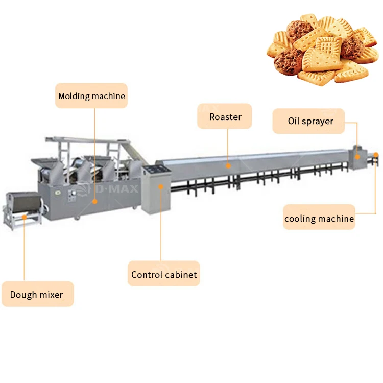High performance biscuit making machine biscuit production line small biscuit making machine