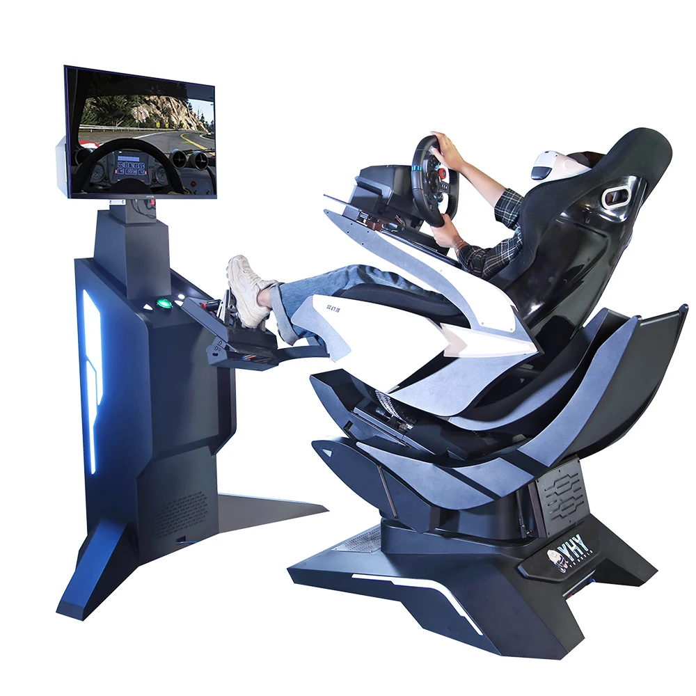 Регулируемая телескопическая педаль 9D VR F1 Виртуальная реальность 3 DOF 42-дюймовый Motion Ride машина для вождения автомобиля гоночный симулятор
