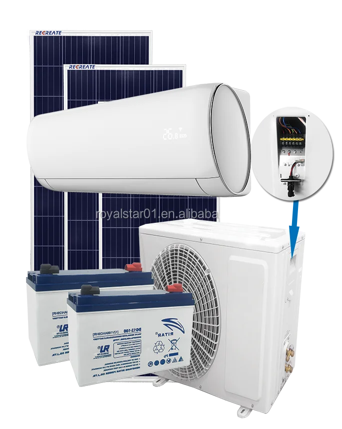 ACDC hybrid solar mini split air conditioner