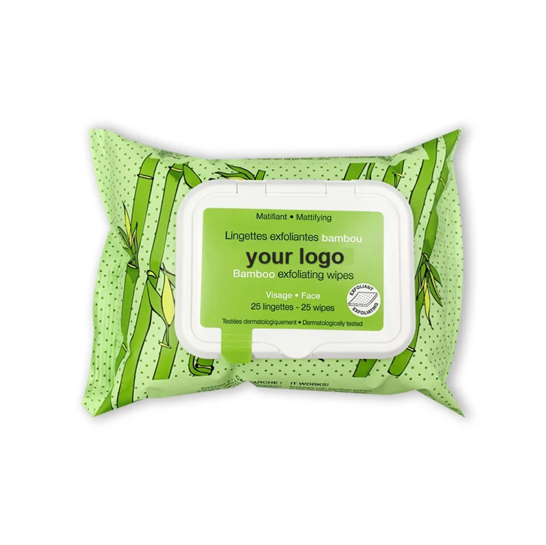 
 Мягкие биоразлагаемые влажные салфетки для ухода за чувствительной кожей и удаления макияжа  