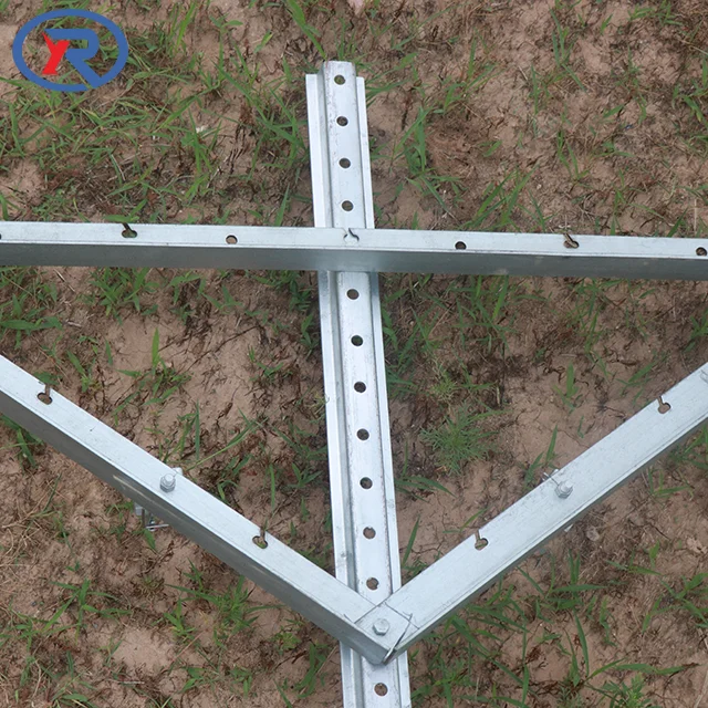 V shaped Y shaped Metal galvanized metal vineyard open gable trellis system post for Table Grape