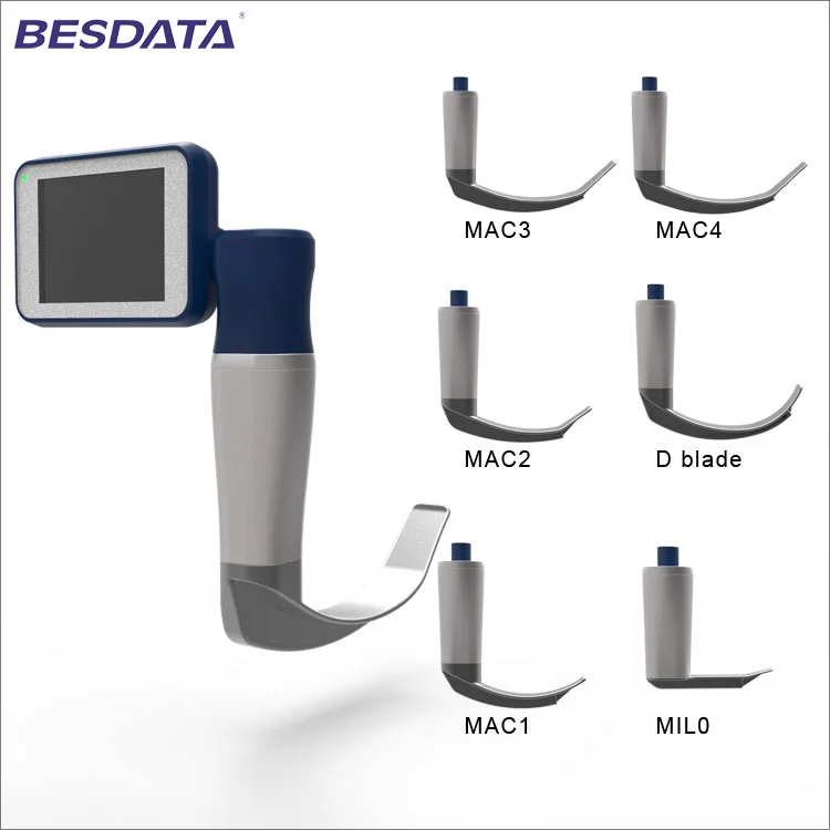 Многоразовый неонатальный педиатрический Ларингоскоп BESDATA C-Mac для облегчения дыхательных путей взрослых Жесткий гибкий
