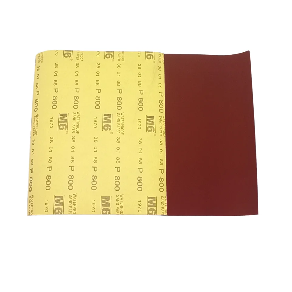 Waterproof Craft Paper Aluminum Oxide Red Abrasive Paper for Metal Use