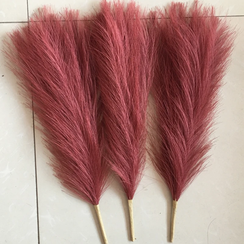 45cm Pampas Grass Simulation  Reed Grass Wedding Decoration Home Bedroom Accessories Wedding Guide Photo PropBackground