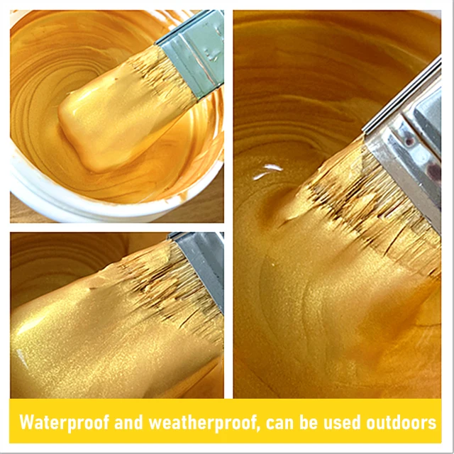 Easy-to-use Gold leaf paint wall painting Metallic Glitter Gold Paint