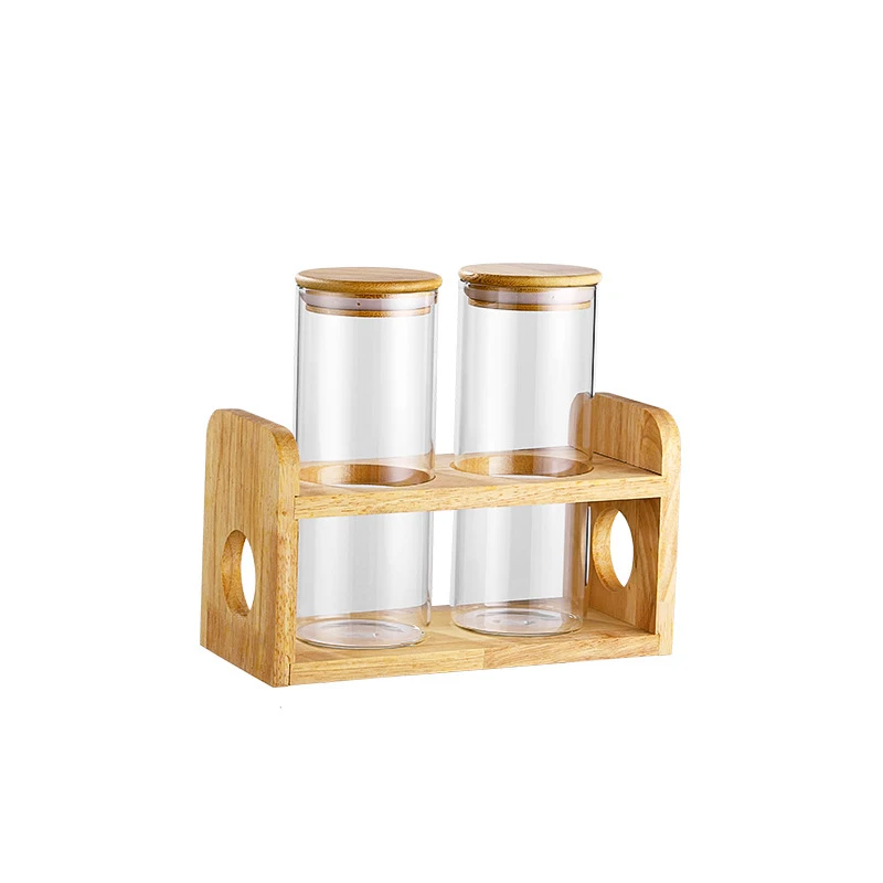 1510ml 1850ml 2900ml 3000ml 3 Liter Locking Bamboo Lids Large Glass Jar Big Food Storage Jars With Metal Clam Bamboo Lids Glass