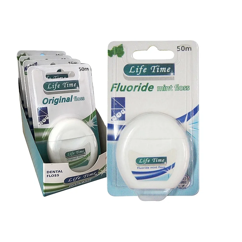 dental floss thread corn floss eco friendly oral cleaning bamboo charcoal coconut dental flosser