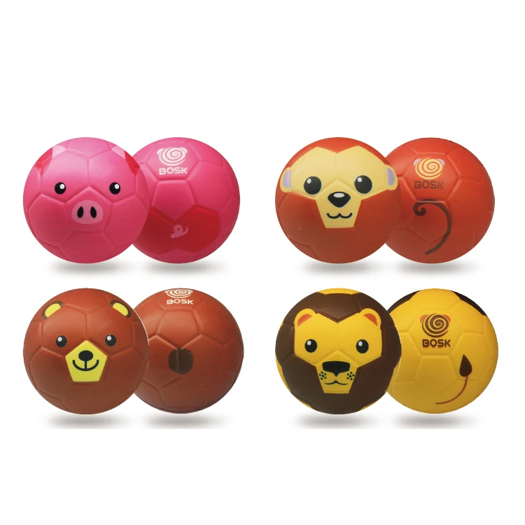 wholesale En71 Reach  ASTM soft  pu foam animal design  soccer ball toy