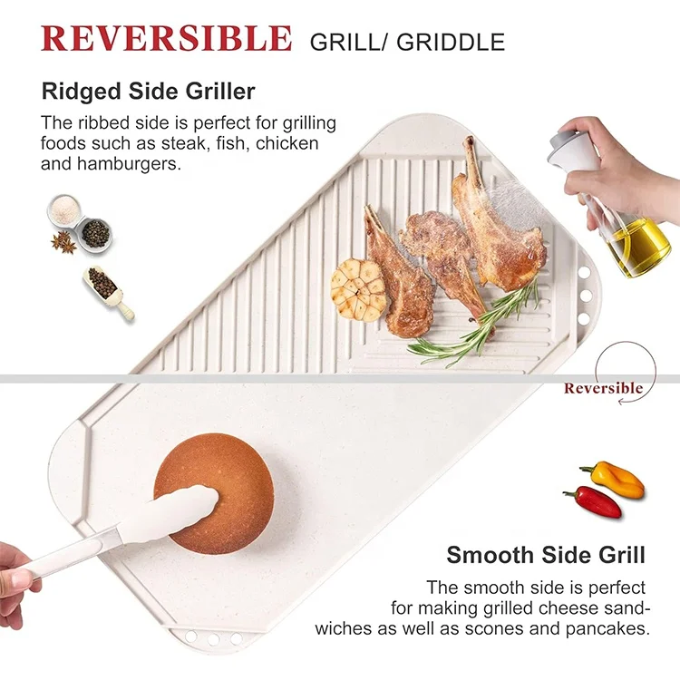 Nonstick Granite Stone Cookware Sets, Induction casseroles & Saucepan & Frying Pans for Cooking, PFOS PFOA Free, Grill Griddle