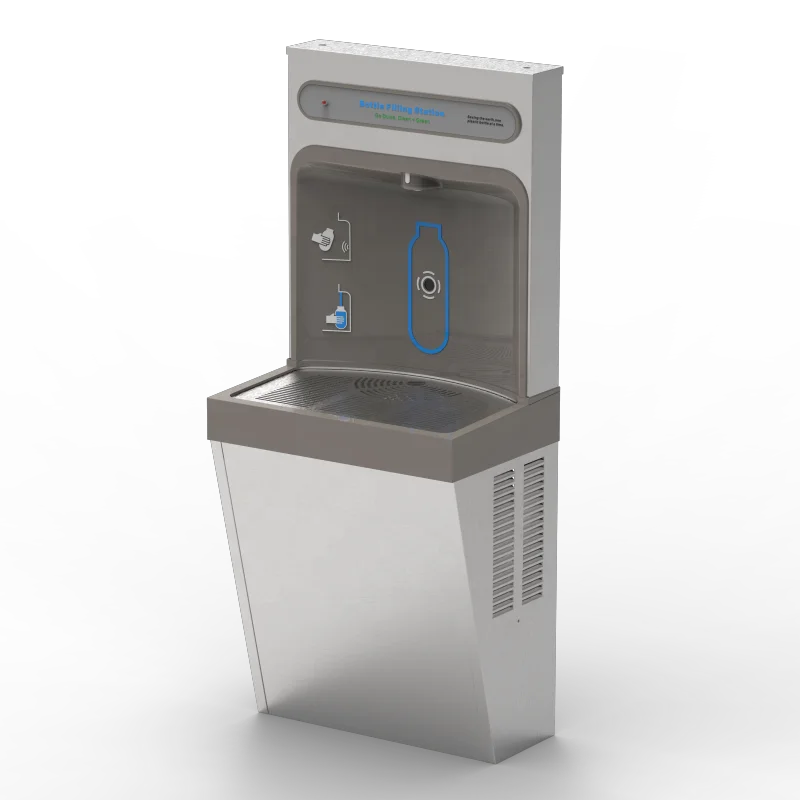 TB45-2CV Surface Mount Bottle filler Refrigerated Bottle Filling Station, Filtered 8GPH Stainless Steel