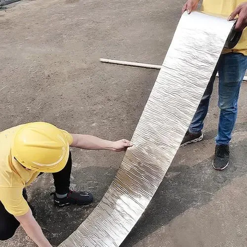 Popular 1.5mm Self Adhesive Bitumen Flashing Tape / Flash Band with Various Colors Aluminum Foil