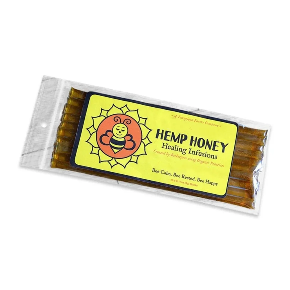 
2019 Newest CBD Hemp Fancyli CBD Honey Stick 10mg per CT Packed in Jar/Plastic Bag with Custom Private Logo 