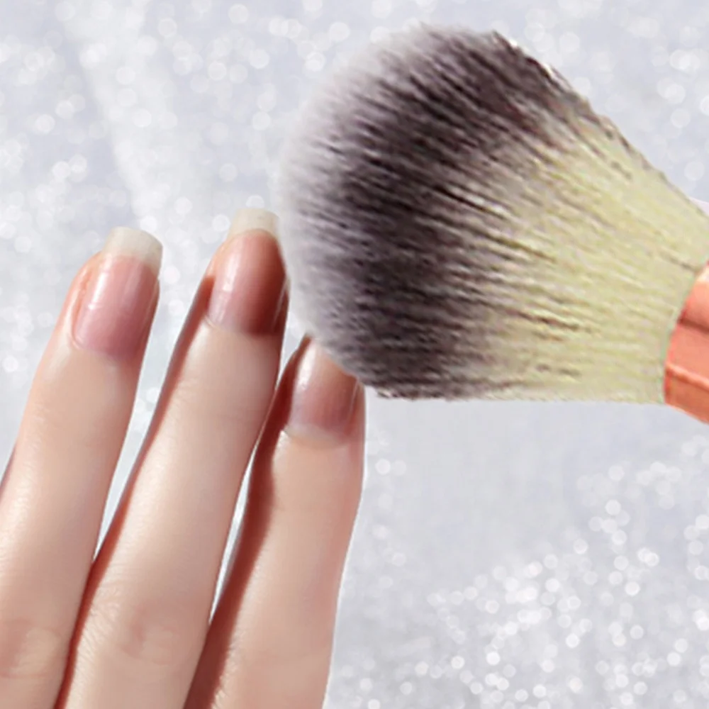 New Unique Handle Gradient Handle OEM Nail Dust Brush Manicure Nail Cleansing Brush for Nail Art Supplies