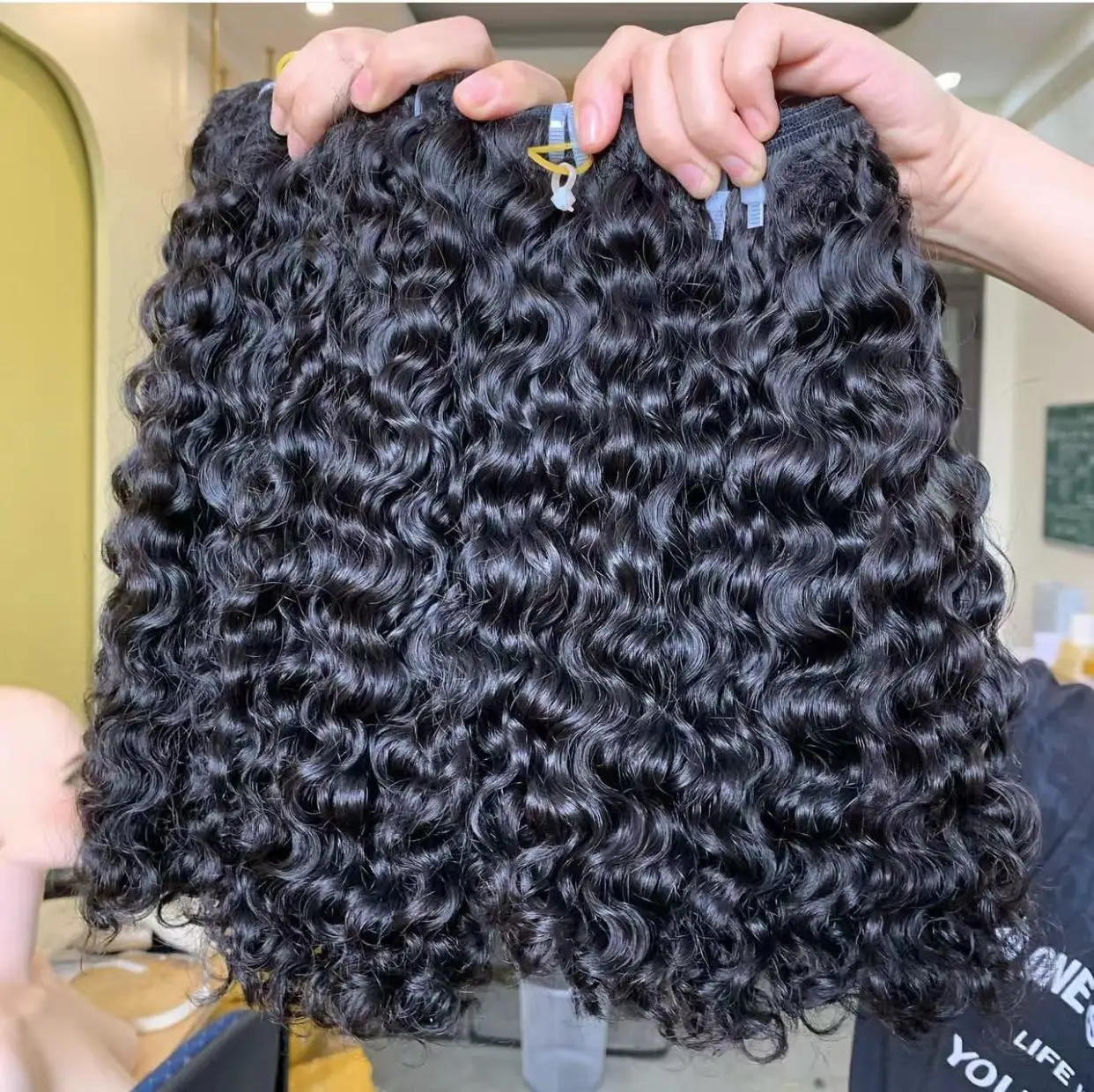 Drop shipping Vendor  Human Raw Hair Bundle From Vietnam Burmese Curly Hair Hd lcae frontal wig natural wavy Hd 7*7 closure