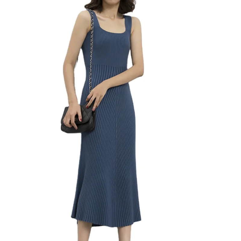 hot sell summer fashion office women sexy sleeveless casual dress