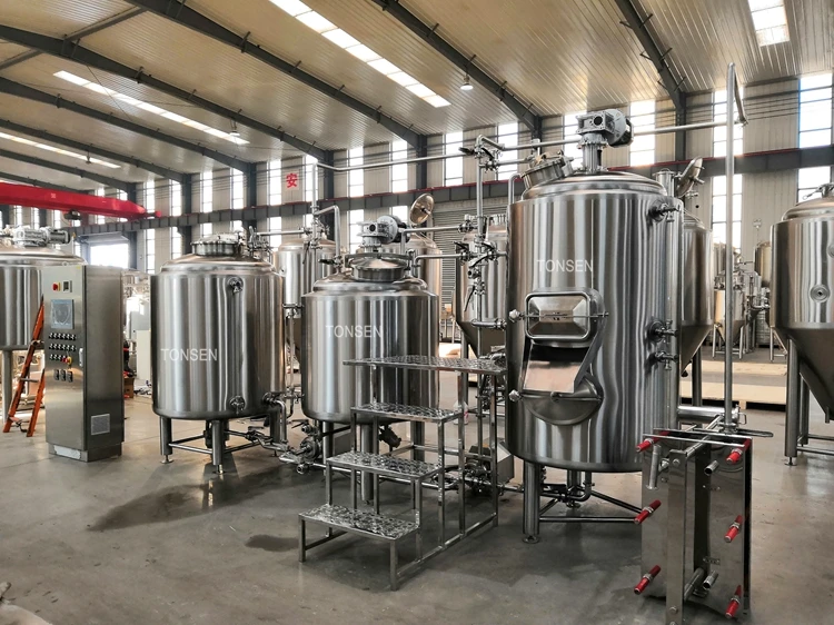  3bbl 5bbl 7bbl 10bbl оборудование для пивоварни из нержавеющей стали проект под ключ с паровой курткой