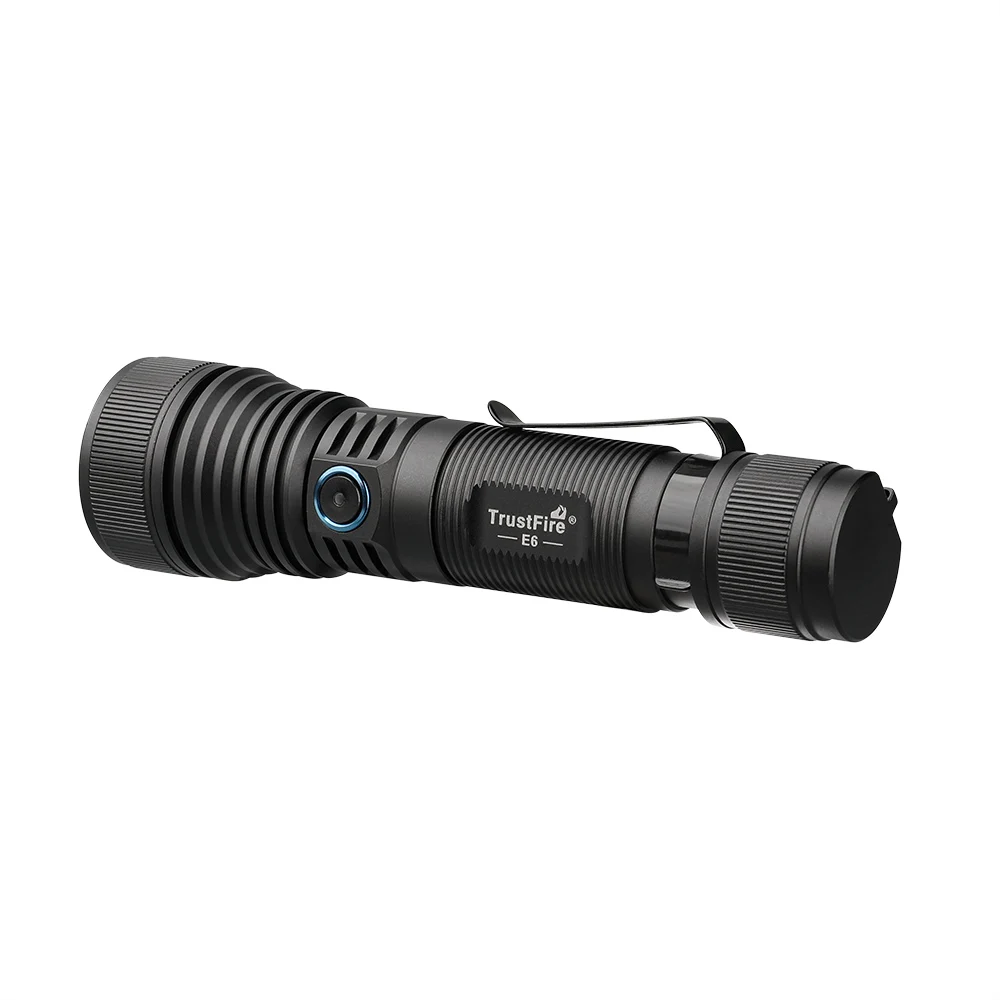TrustFire E6 1500LM Hunting Flashlight Zoomable Spotlight Waterproof Magnetic Pocket Outdoor 21700 Tactical Torch Light