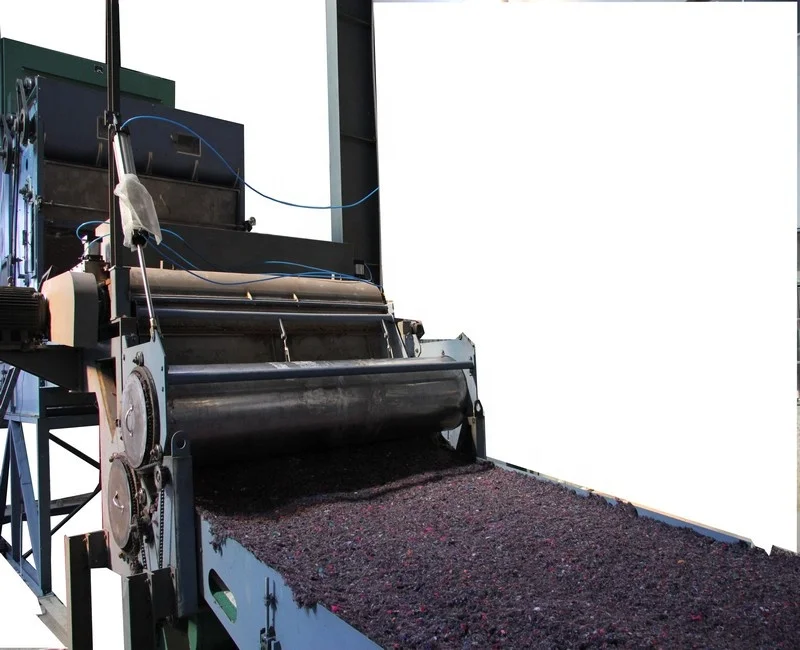 Thermal bonded recycled felt making machine