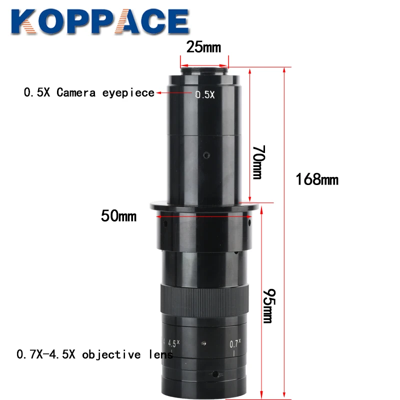  Монокулярный видеомикроскоп KOPPACE 17X-216X 21 миллион пикселей 60FPS микроскоп для промышленной проверки и ремонта мобильных