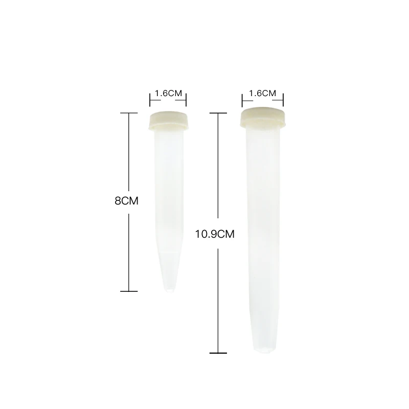 INUNION Factory Wholesale Plastic Clear 8cm  Fresh Picks Flower Water Tubes Vase Floral Water Vials For Flower Arrangements
