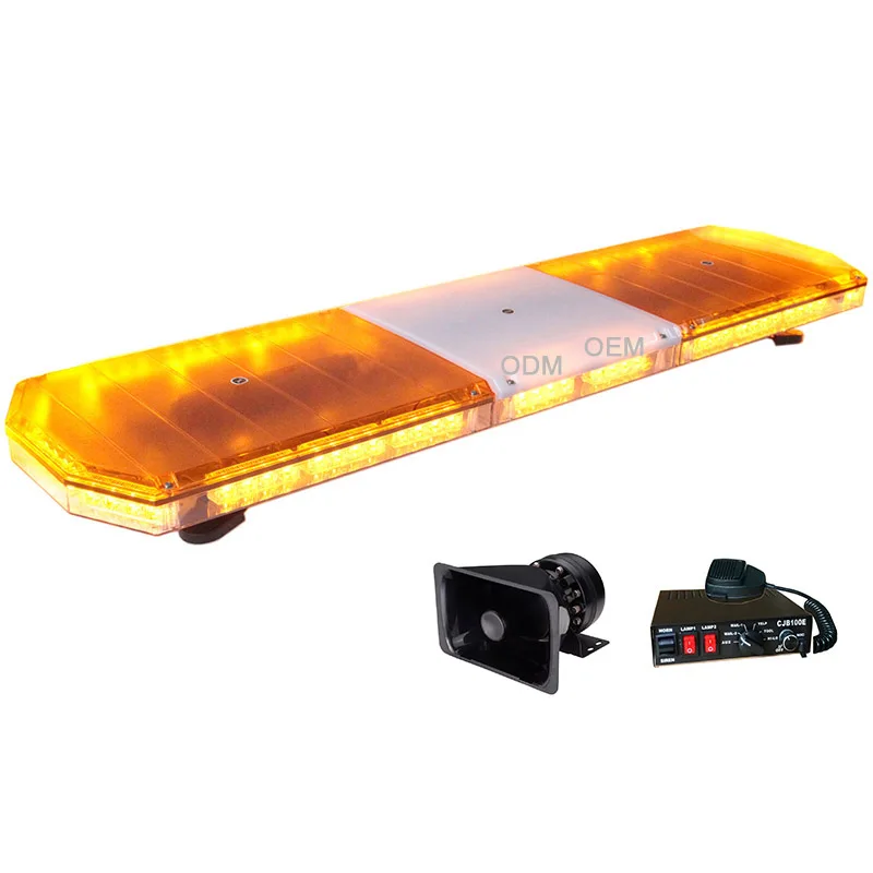 HS4140 LED Ambulance Vehicle Warning Light Bars Amber Double color LED warning police light bar