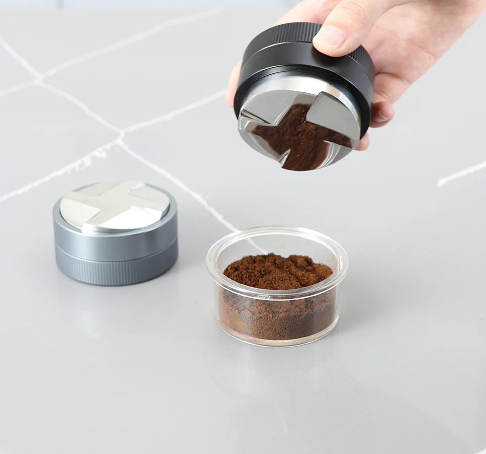 Гравитационный адаптивный распределитель кофе 4 листа дизайн инструмент для обжарки 51 мм эспрессо